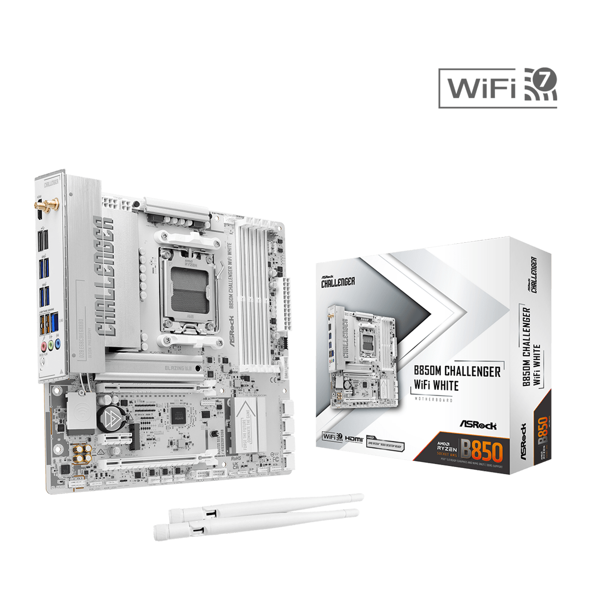 ASRock B850M CHALLENGER WIFI7 - WHITE